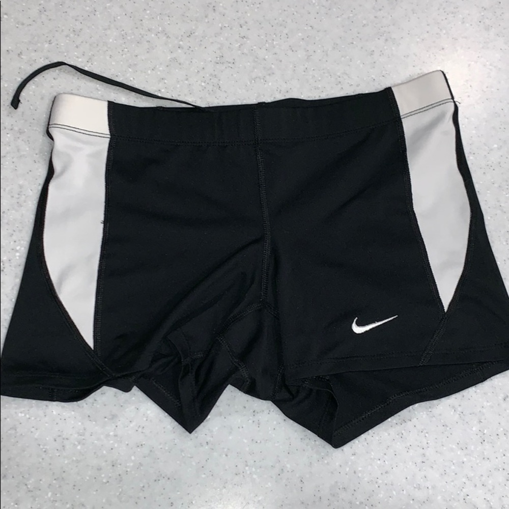 Nike Dri Fit Race Shorts Size M Black/White